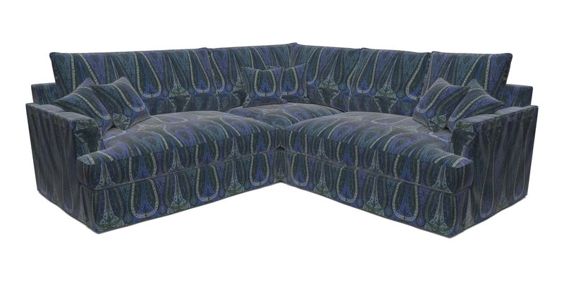 Slingsby Small Fitted Cover Corner Unit LHF & RHF in Two Tone Plain Biscuit.  Loose cover version available