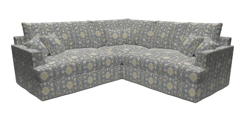 Slingsby Small Fitted Cover Corner Unit LHF & RHF in Two Tone Plain Biscuit.  Loose cover version available