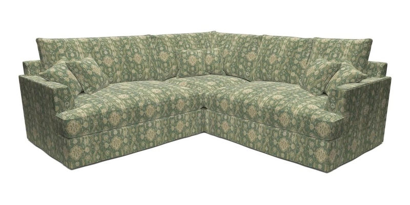 Slingsby Small Fitted Cover Corner Unit LHF & RHF in Two Tone Plain Biscuit.  Loose cover version available