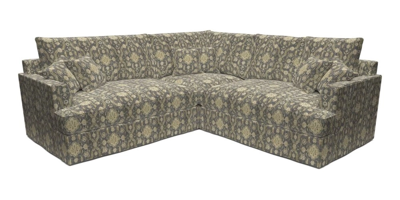 Slingsby Small Fitted Cover Corner Unit LHF & RHF in Two Tone Plain Biscuit.  Loose cover version available