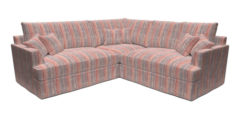 Slingsby Small Fitted Cover Corner Unit LHF & RHF in Two Tone Plain Biscuit.  Loose cover version available