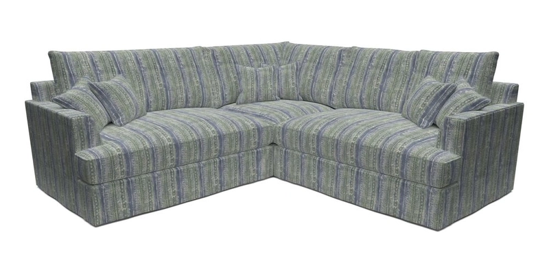 Slingsby Small Fitted Cover Corner Unit LHF & RHF in Two Tone Plain Biscuit.  Loose cover version available