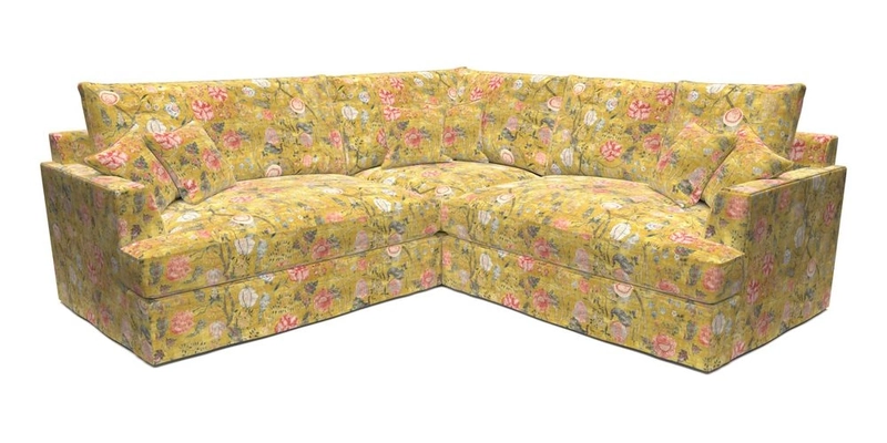 Slingsby Small Fitted Cover Corner Unit LHF & RHF in Two Tone Plain Biscuit.  Loose cover version available