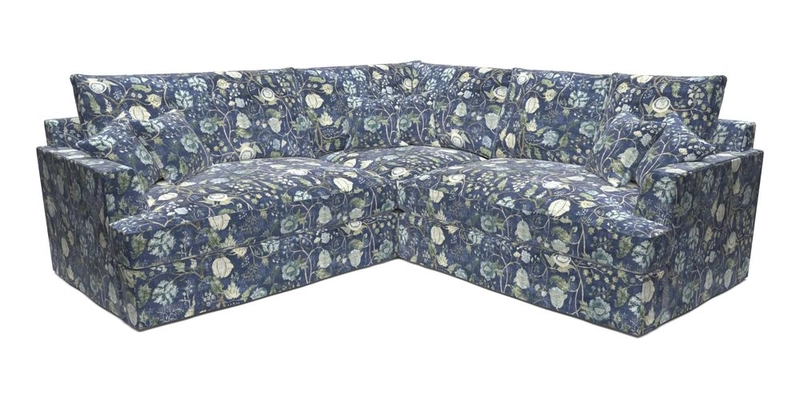 Slingsby Small Fitted Cover Corner Unit LHF & RHF in Two Tone Plain Biscuit.  Loose cover version available