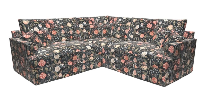 Slingsby Small Fitted Cover Corner Unit LHF & RHF in Two Tone Plain Biscuit.  Loose cover version available