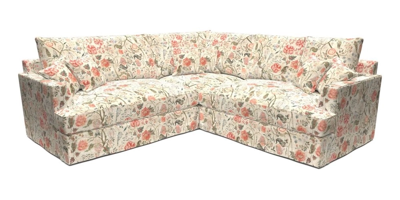 Slingsby Small Fitted Cover Corner Unit LHF & RHF in Two Tone Plain Biscuit.  Loose cover version available