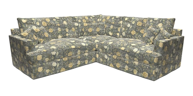 Slingsby Small Fitted Cover Corner Unit LHF & RHF in Two Tone Plain Biscuit.  Loose cover version available