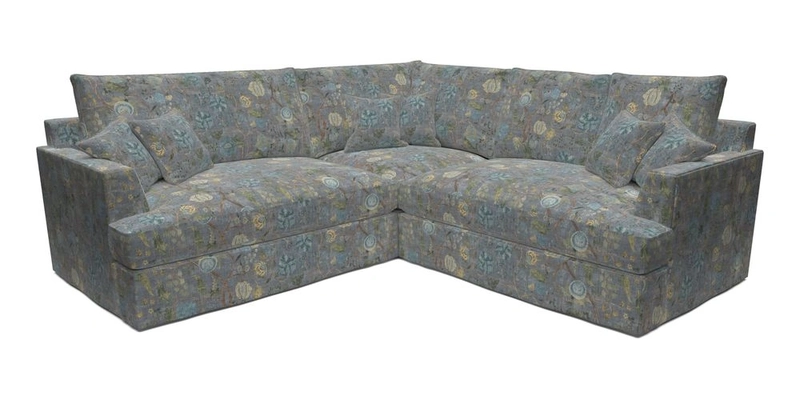 Slingsby Small Fitted Cover Corner Unit LHF & RHF in Two Tone Plain Biscuit.  Loose cover version available