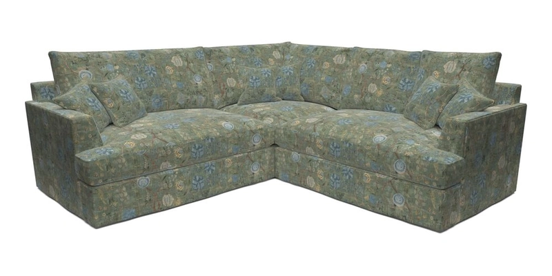 Slingsby Small Fitted Cover Corner Unit LHF & RHF in Two Tone Plain Biscuit.  Loose cover version available