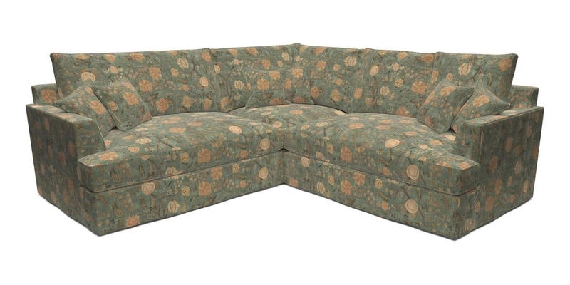 Slingsby Small Fitted Cover Corner Unit LHF & RHF in Two Tone Plain Biscuit.  Loose cover version available