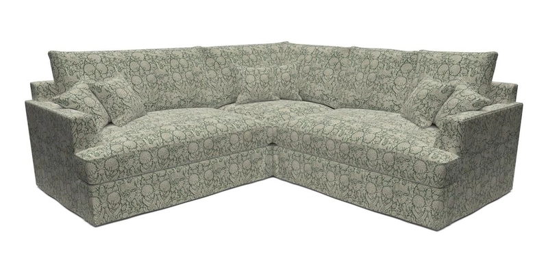 Slingsby Small Fitted Cover Corner Unit LHF & RHF in Two Tone Plain Biscuit.  Loose cover version available