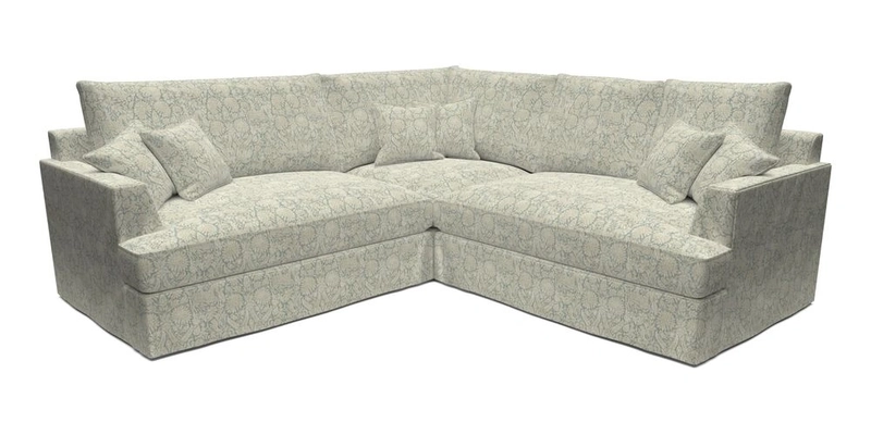 Slingsby Small Fitted Cover Corner Unit LHF & RHF in Two Tone Plain Biscuit.  Loose cover version available