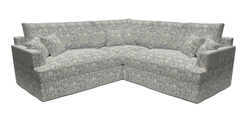 Slingsby Small Fitted Cover Corner Unit LHF & RHF in Two Tone Plain Biscuit.  Loose cover version available