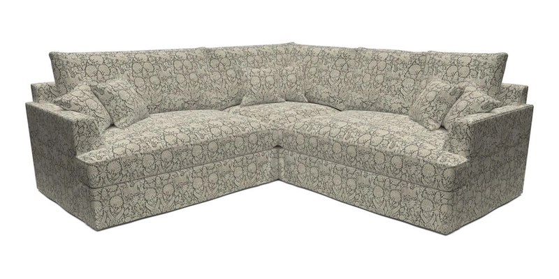 Slingsby Small Fitted Cover Corner Unit LHF & RHF in Two Tone Plain Biscuit.  Loose cover version available