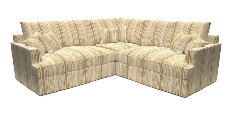 Slingsby Small Fitted Cover Corner Unit LHF & RHF in Two Tone Plain Biscuit.  Loose cover version available