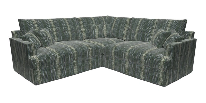 Slingsby Small Fitted Cover Corner Unit LHF & RHF in Two Tone Plain Biscuit.  Loose cover version available