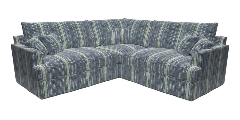 Slingsby Small Fitted Cover Corner Unit LHF & RHF in Two Tone Plain Biscuit.  Loose cover version available