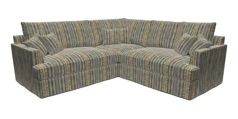 Slingsby Small Fitted Cover Corner Unit LHF & RHF in Two Tone Plain Biscuit.  Loose cover version available