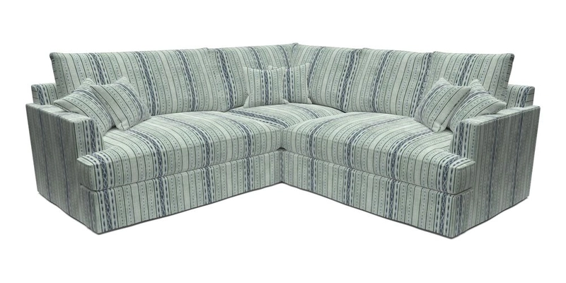 Slingsby Small Fitted Cover Corner Unit LHF & RHF in Two Tone Plain Biscuit.  Loose cover version available