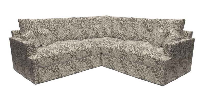 Slingsby Small Fitted Cover Corner Unit LHF & RHF in Two Tone Plain Biscuit.  Loose cover version available