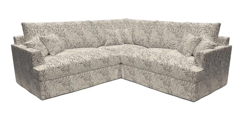 Slingsby Small Fitted Cover Corner Unit LHF & RHF in Two Tone Plain Biscuit.  Loose cover version available