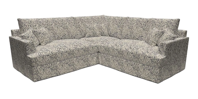 Slingsby Small Fitted Cover Corner Unit LHF & RHF in Two Tone Plain Biscuit.  Loose cover version available