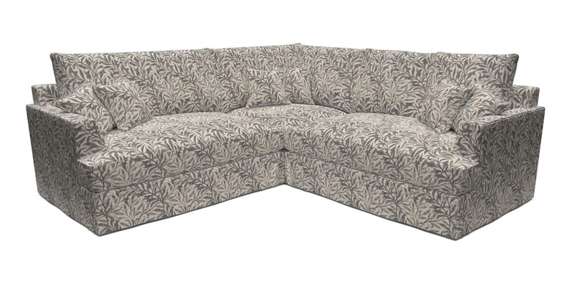 Slingsby Small Fitted Cover Corner Unit LHF & RHF in Two Tone Plain Biscuit.  Loose cover version available