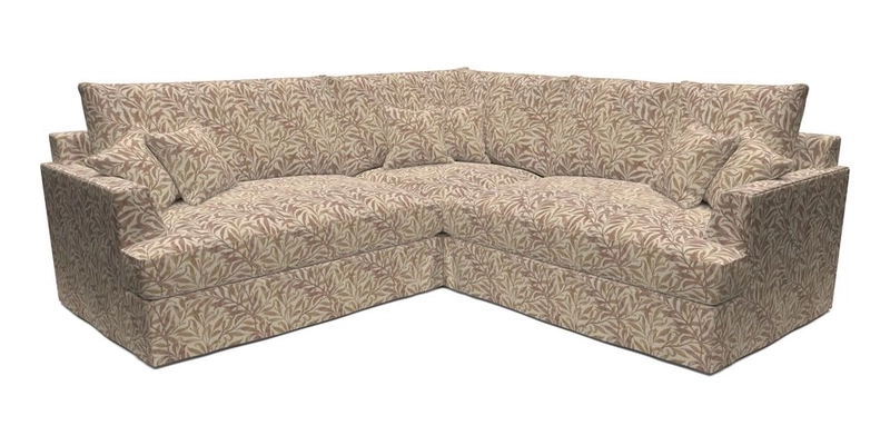 Slingsby Small Fitted Cover Corner Unit LHF & RHF in Two Tone Plain Biscuit.  Loose cover version available