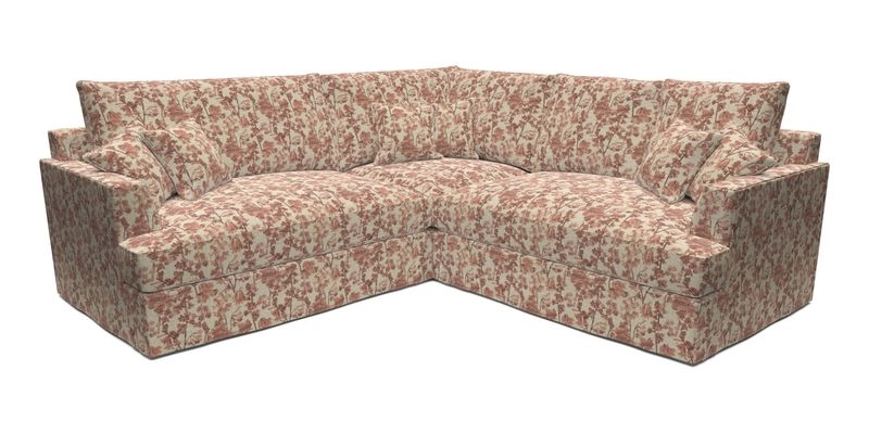 Slingsby Small Fitted Cover Corner Unit LHF & RHF in Two Tone Plain Biscuit.  Loose cover version available