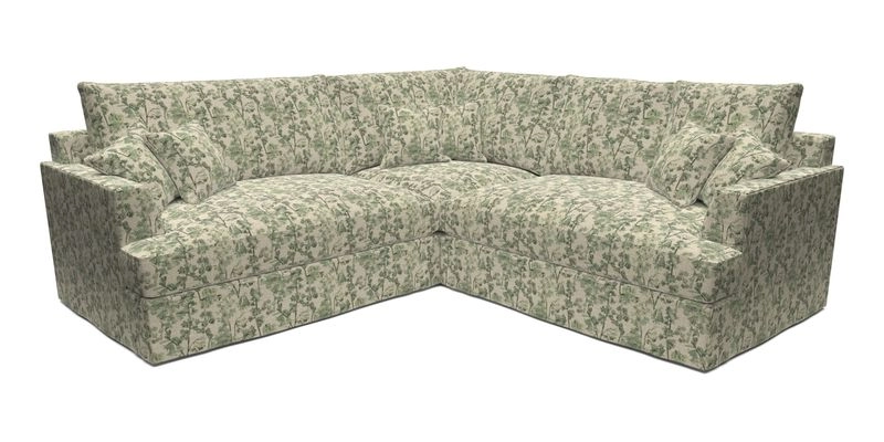 Slingsby Small Fitted Cover Corner Unit LHF & RHF in Two Tone Plain Biscuit.  Loose cover version available