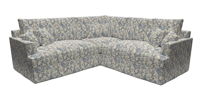Slingsby Small Fitted Cover Corner Unit LHF & RHF in Two Tone Plain Biscuit.  Loose cover version available