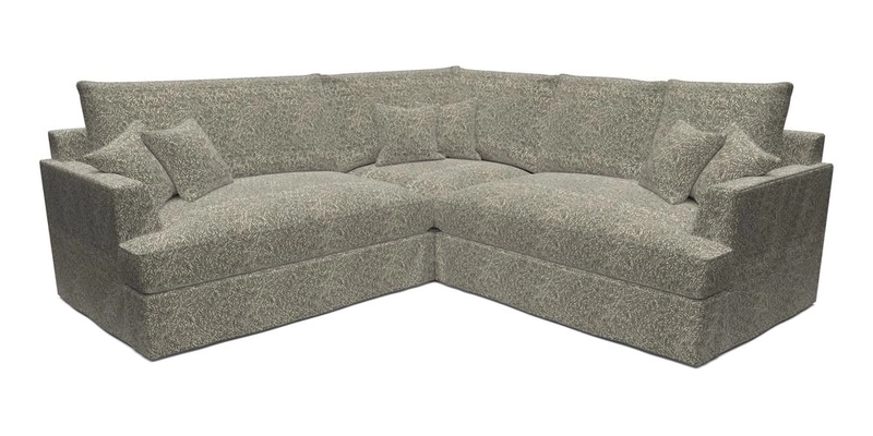 Slingsby Small Fitted Cover Corner Unit LHF & RHF in Two Tone Plain Biscuit.  Loose cover version available