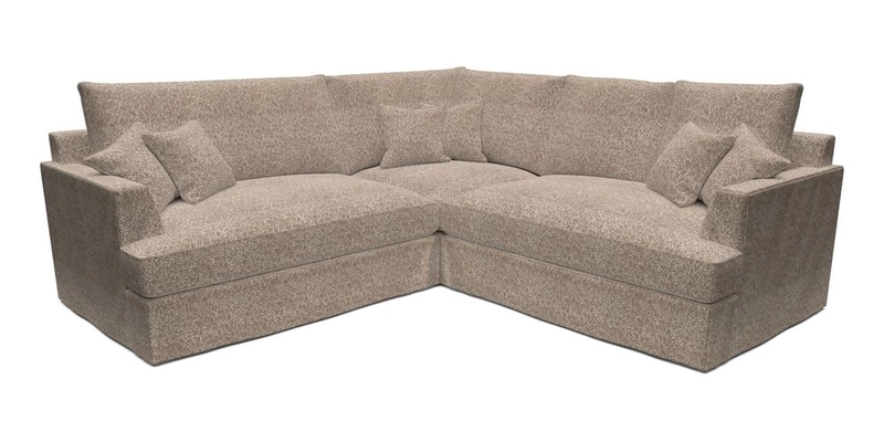 Slingsby Small Fitted Cover Corner Unit LHF & RHF in Two Tone Plain Biscuit.  Loose cover version available