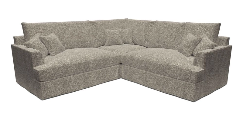 Slingsby Small Fitted Cover Corner Unit LHF & RHF in Two Tone Plain Biscuit.  Loose cover version available