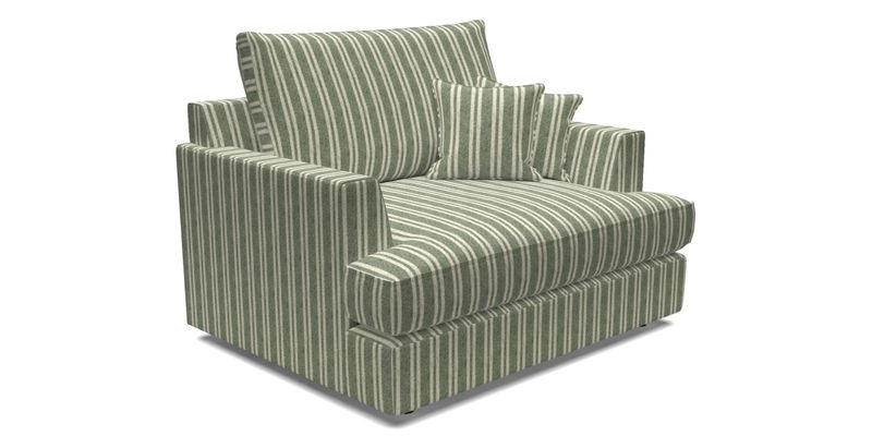 Slingsby Snuggler Fitted Cover Sofa in Two Tone Plain Biscuit.  Loose cover version available
