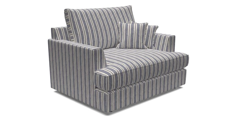 Slingsby Snuggler Fitted Cover Sofa in Two Tone Plain Biscuit.  Loose cover version available