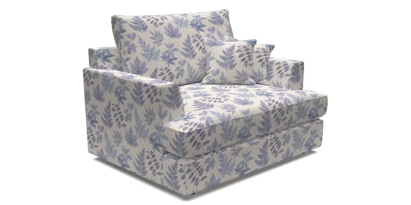 Slingsby Snuggler Fitted Cover Sofa in Two Tone Plain Biscuit.  Loose cover version available
