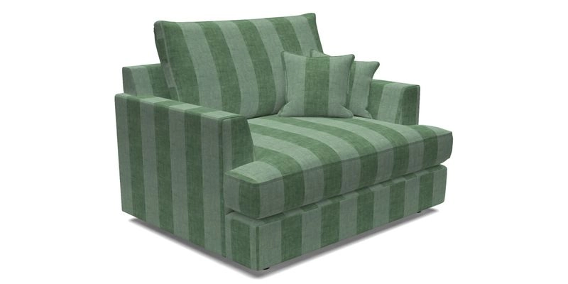 Slingsby Snuggler Fitted Cover Sofa in Two Tone Plain Biscuit.  Loose cover version available