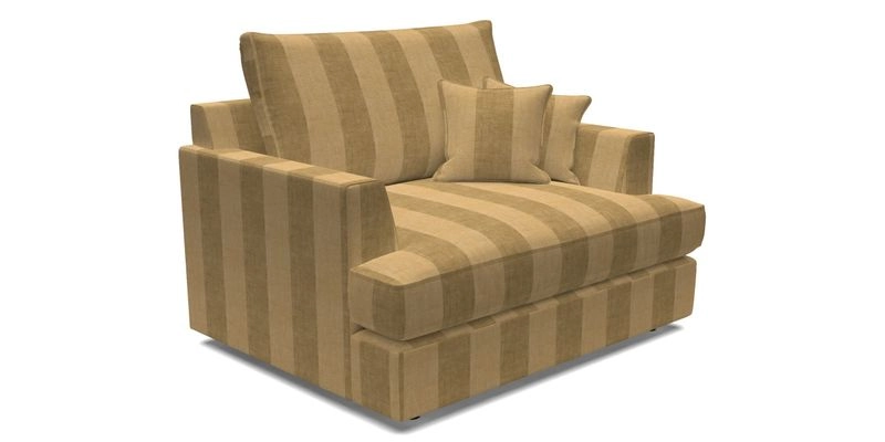 Slingsby Snuggler Fitted Cover Sofa in Two Tone Plain Biscuit.  Loose cover version available