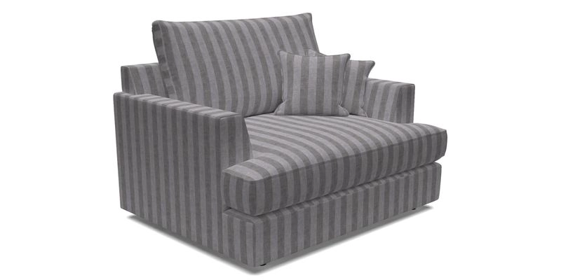 Slingsby Snuggler Fitted Cover Sofa in Two Tone Plain Biscuit.  Loose cover version available