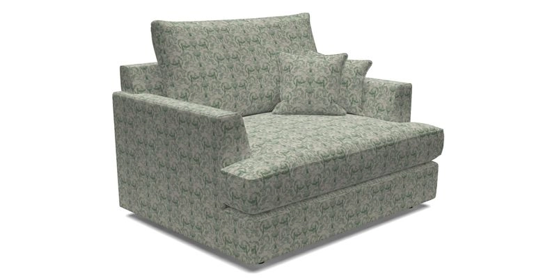 Slingsby Snuggler Fitted Cover Sofa in Two Tone Plain Biscuit.  Loose cover version available
