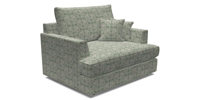 Slingsby Snuggler Fitted Cover Sofa in Two Tone Plain Biscuit.  Loose cover version available