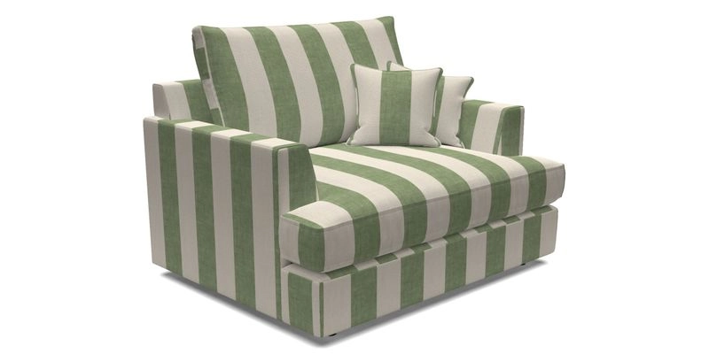 Slingsby Snuggler Fitted Cover Sofa in Two Tone Plain Biscuit.  Loose cover version available
