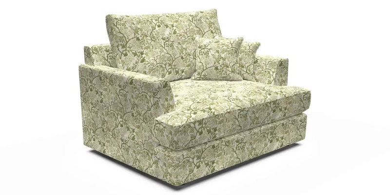 Slingsby Snuggler Fitted Cover Sofa in Two Tone Plain Biscuit.  Loose cover version available