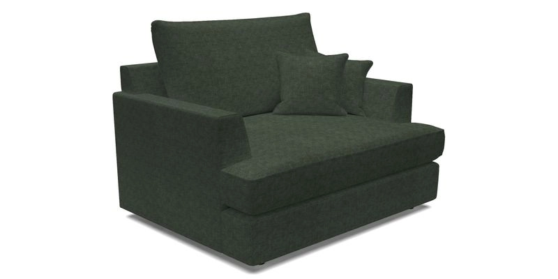 Slingsby Snuggler Fitted Cover Sofa in Two Tone Plain Biscuit.  Loose cover version available