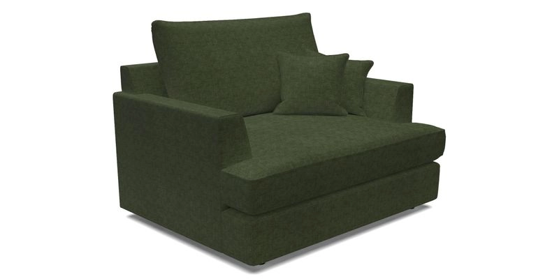 Slingsby Snuggler Fitted Cover Sofa in Two Tone Plain Biscuit.  Loose cover version available