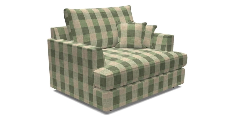 Slingsby Snuggler Fitted Cover Sofa in Two Tone Plain Biscuit.  Loose cover version available