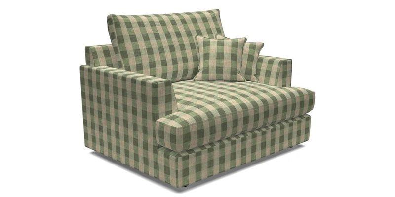 Slingsby Snuggler Fitted Cover Sofa in Two Tone Plain Biscuit.  Loose cover version available