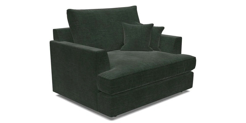Slingsby Snuggler Fitted Cover Sofa in Two Tone Plain Biscuit.  Loose cover version available