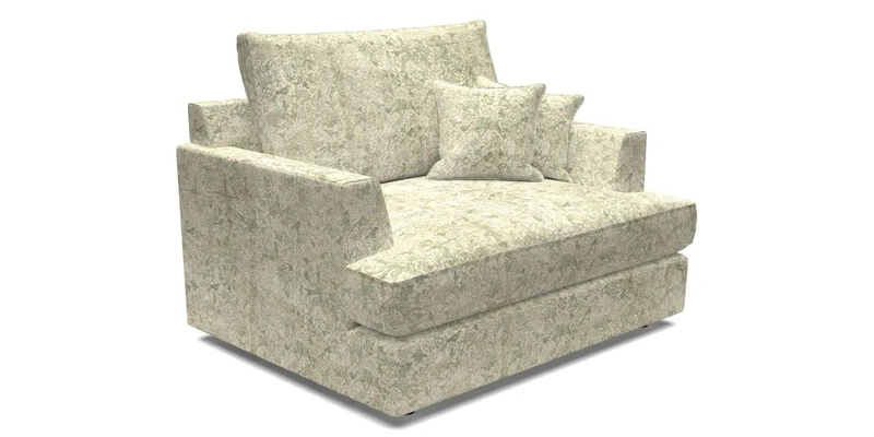 Slingsby Snuggler Fitted Cover Sofa in Two Tone Plain Biscuit.  Loose cover version available